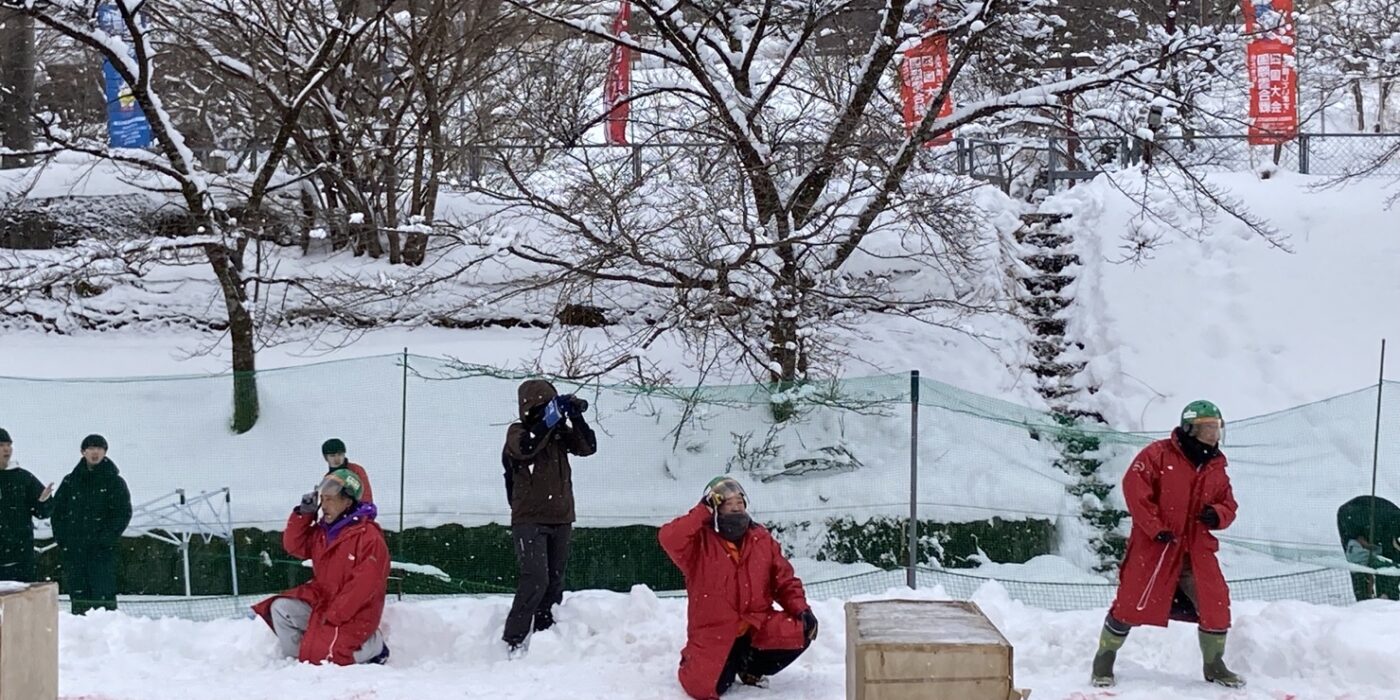 祖谷の恒例イベント/雪合戦
