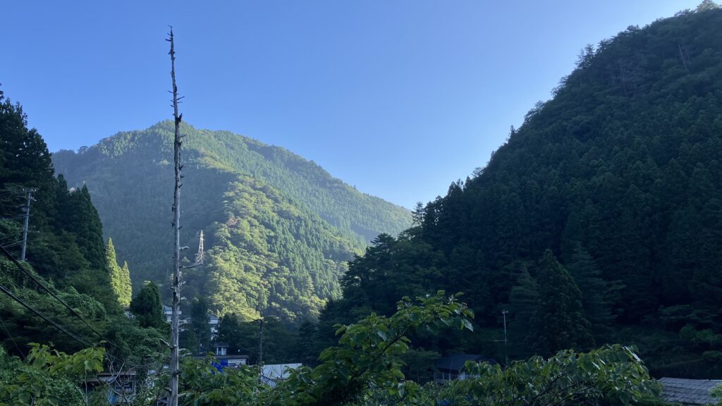 車庫上から風景２