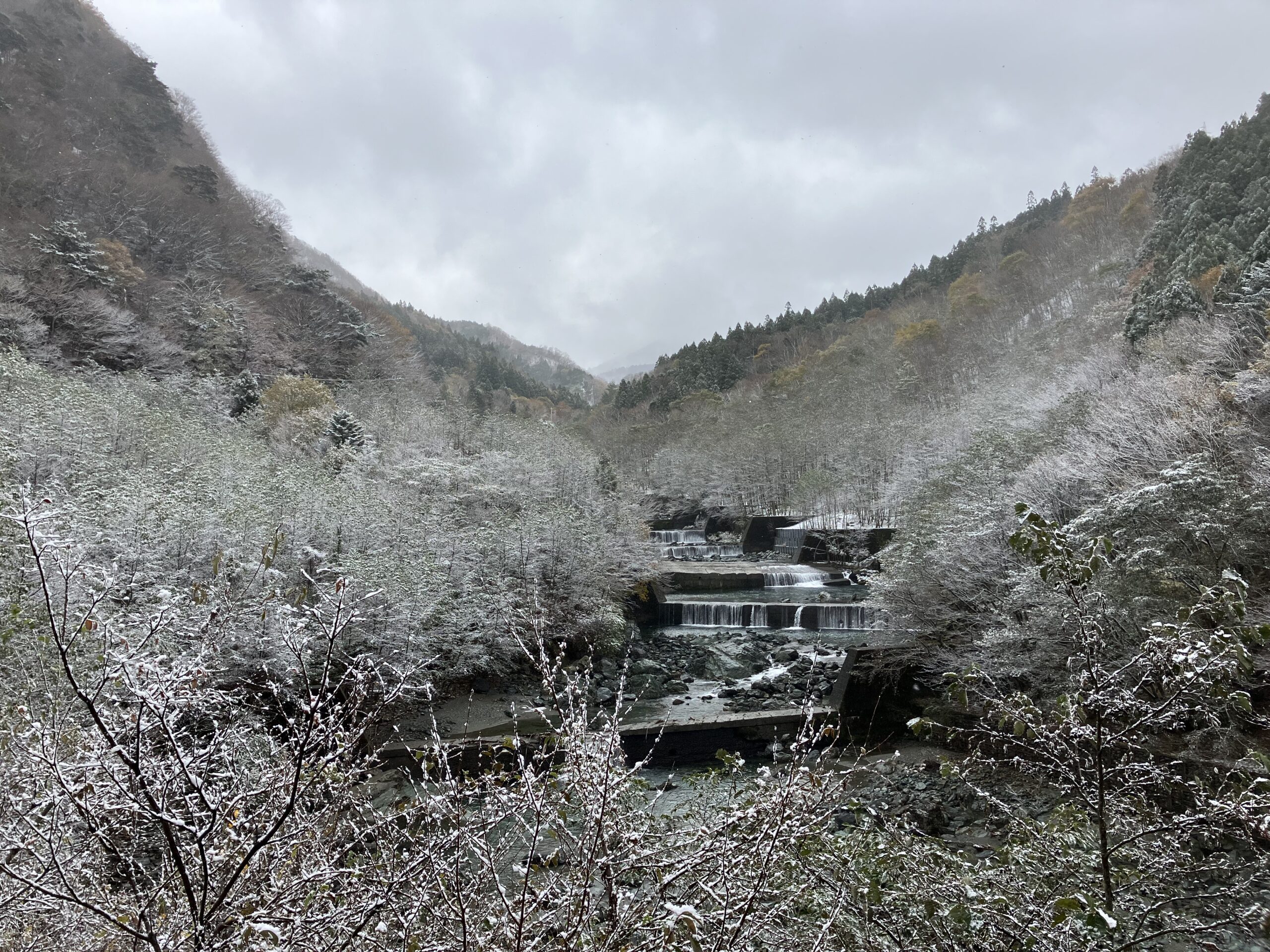 平谷の治山堰堤群