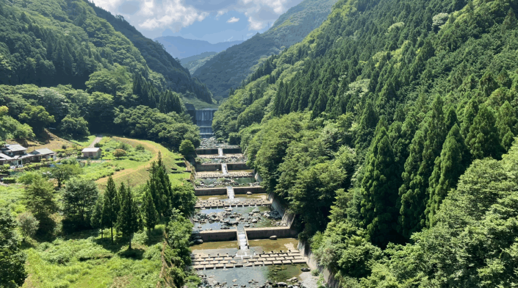 祖谷の風景/菅生の堰堤群