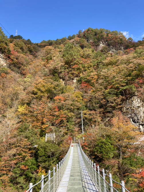 龍宮崖の吊り橋