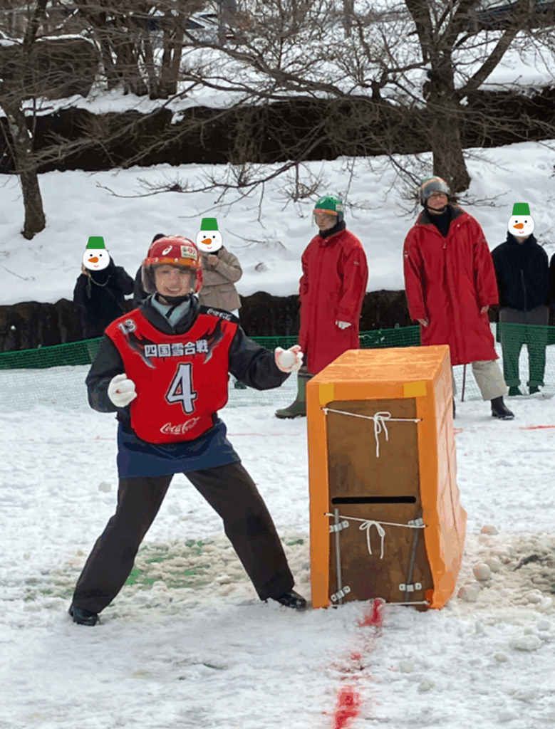 祖谷の恒例イベント/雪合戦/三好市長