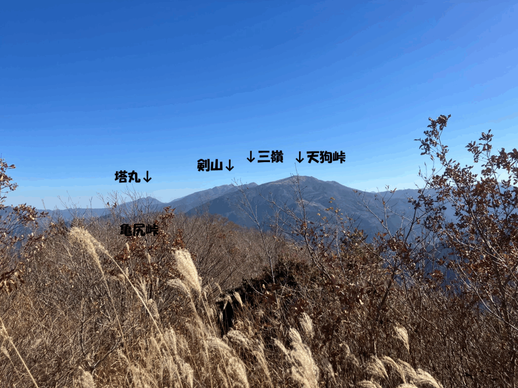 祖谷の山/阿佐尻山/頂上からの景色