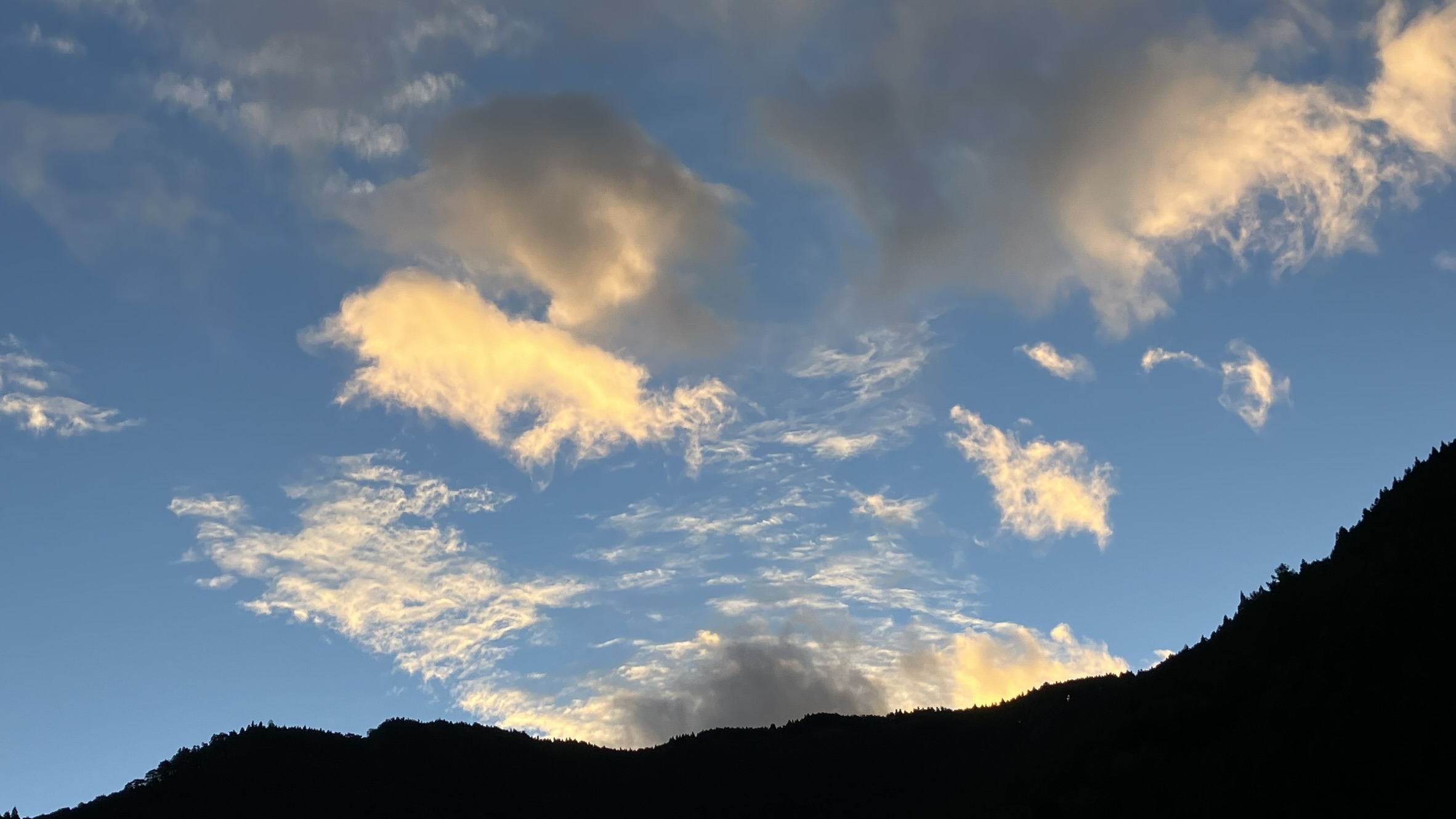 祖谷の風景/車庫上からの景色
