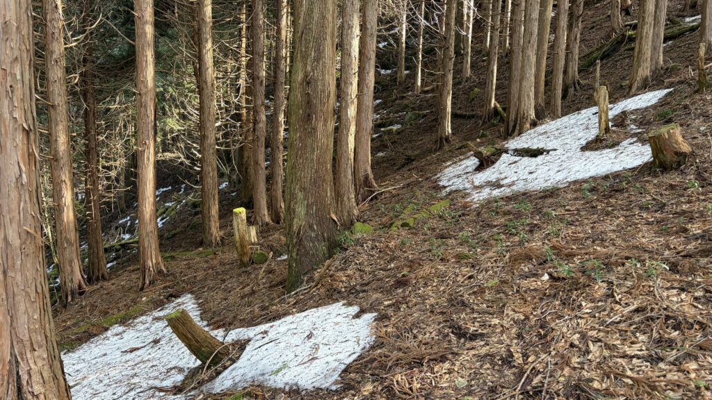 小桧曽山の風景/雪景色