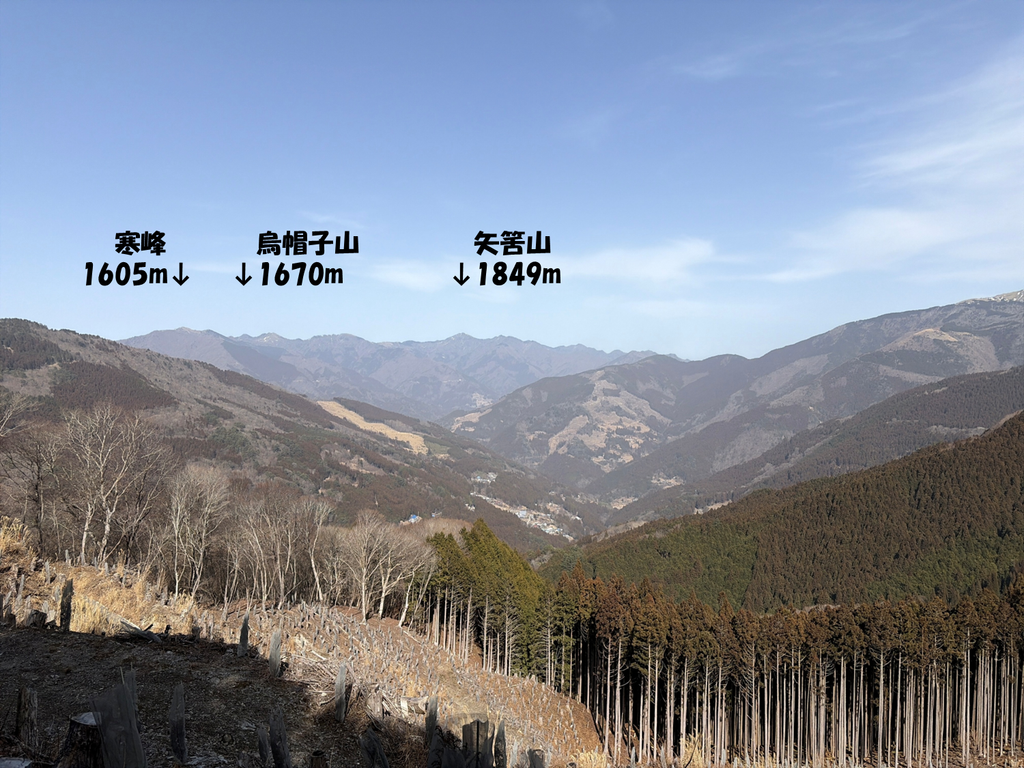 小桧曽山からの風景