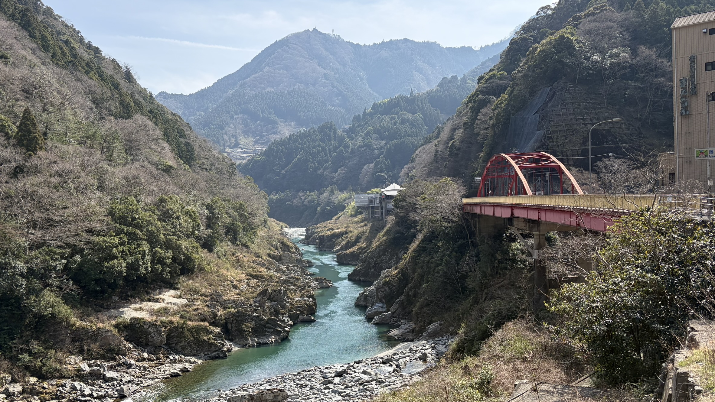 大歩危の風景/泥質片岩