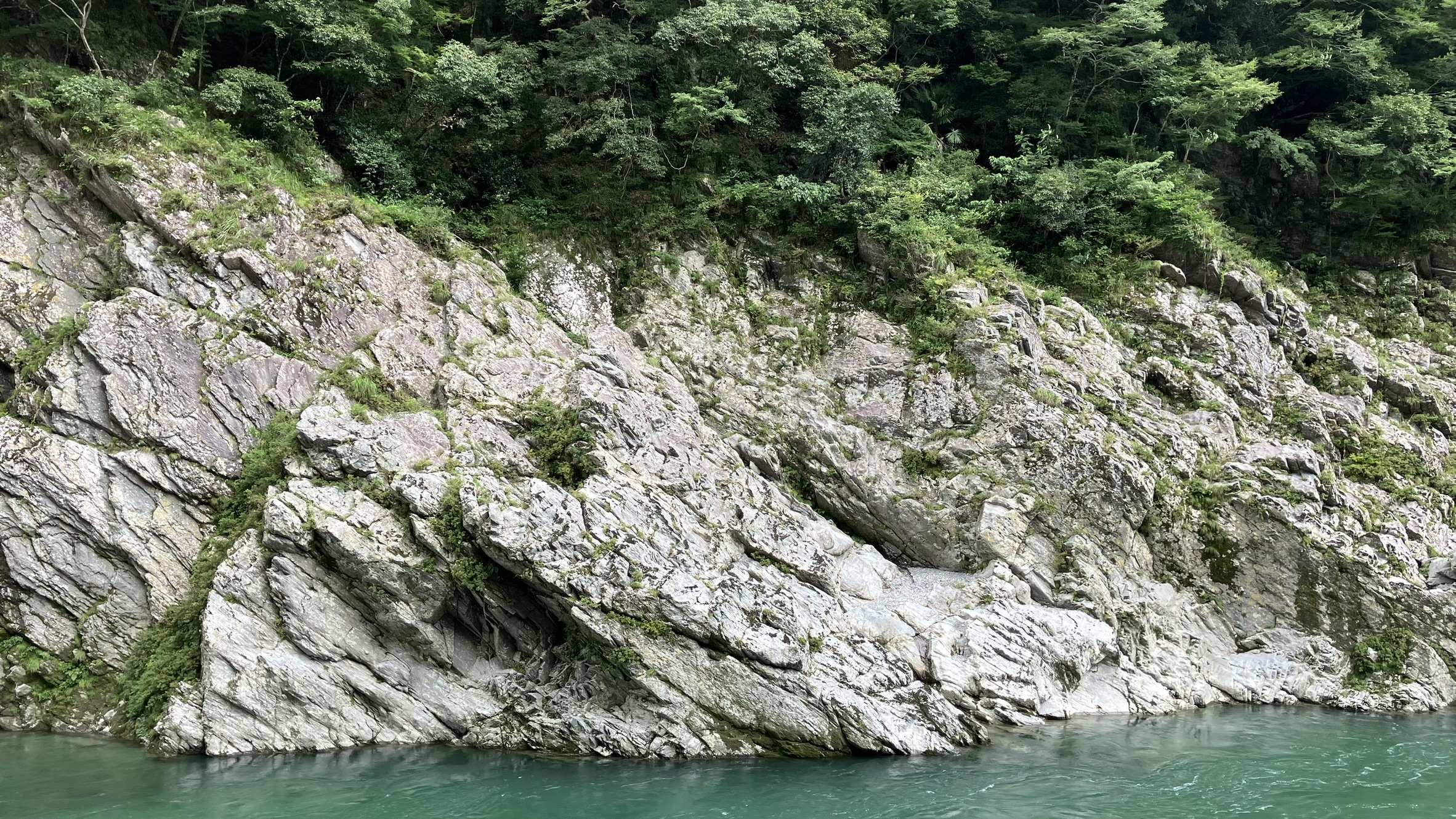 大歩危の風景/砂質片岩