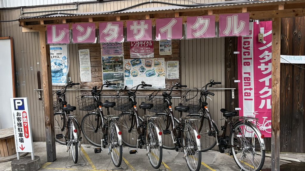 大歩危駅のレンタサイクル