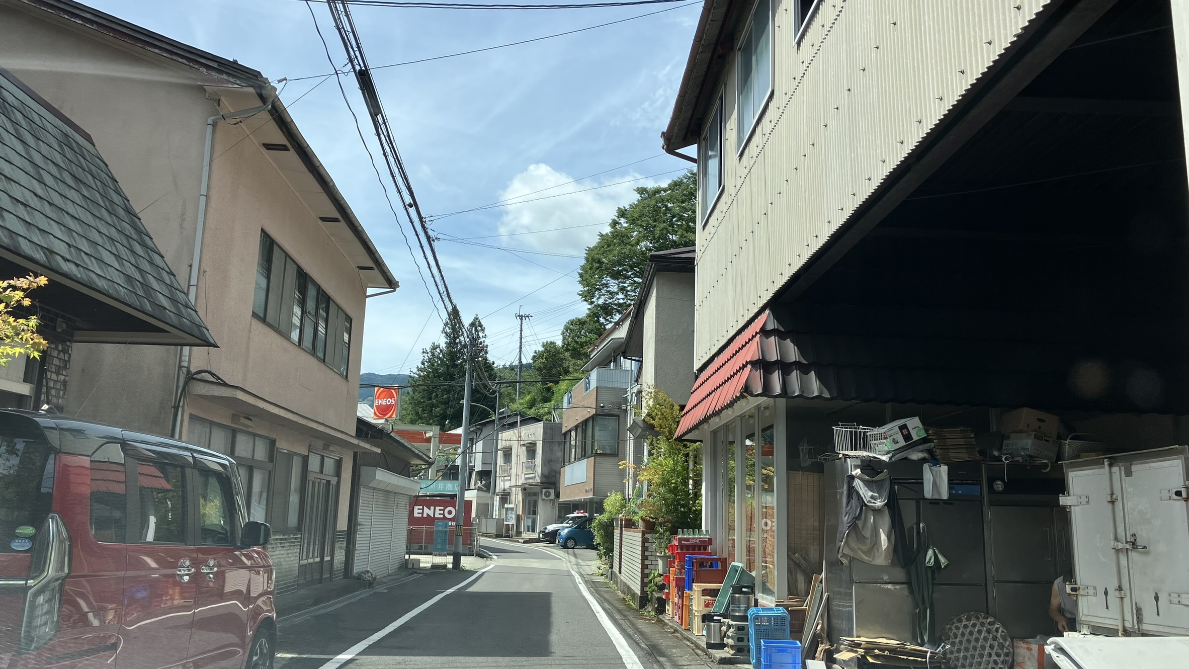 京上集落の町並み