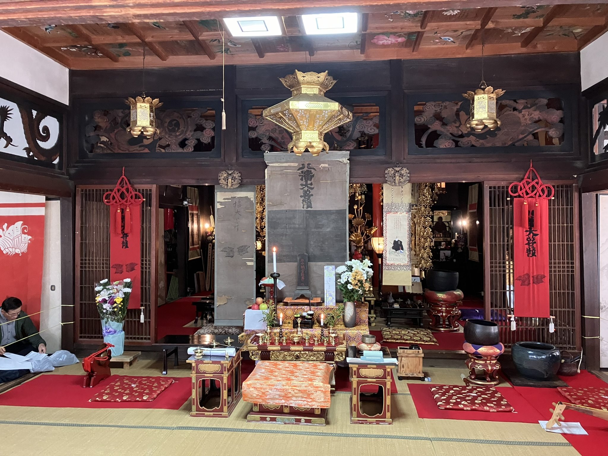 地福寺に伝わる平家の赤旗