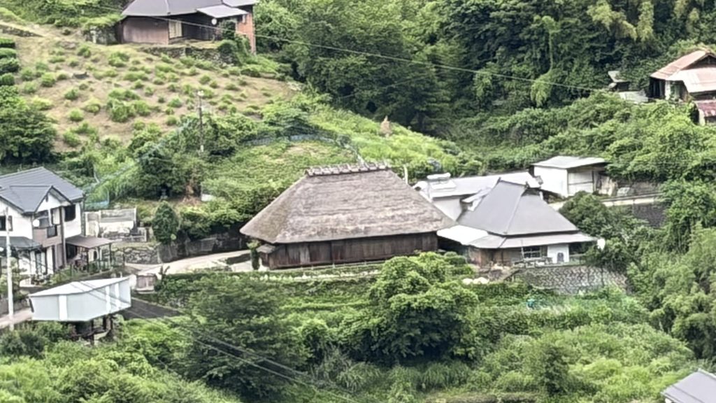 長岡家住宅が見える風景