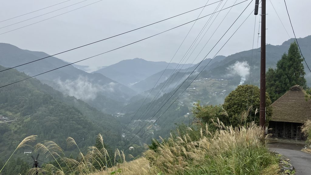 落合集落から見た風景