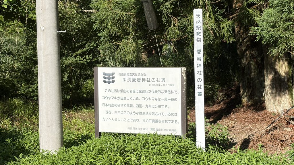 深渕愛宕神社の説明書き