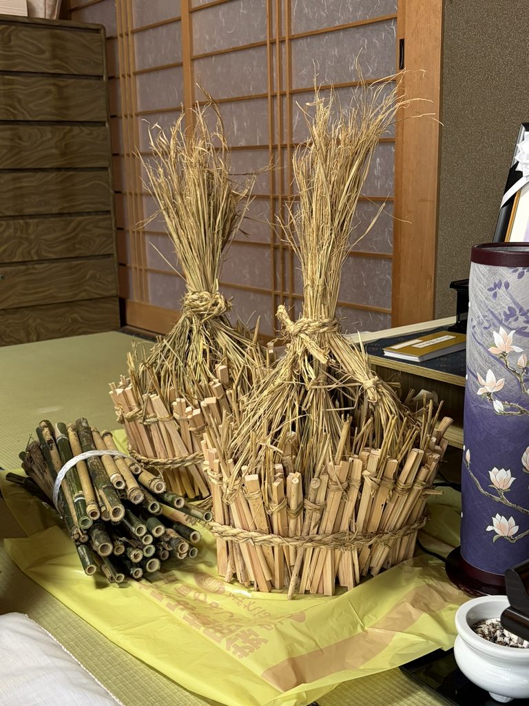 初盆準備の完成